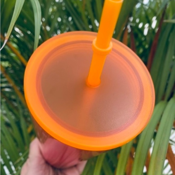 Starbucks Orange Stainless Steel Cup Ombre Pink Gradient Cold Tumbler Venti New - Picture 8 of 9